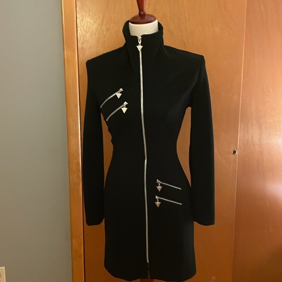 Mark Farrel New York, long sleeves dress, size S. Black, front zipper closure - Picture 4 of 17